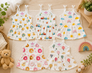 MEGNAM Baby Girls Below Knee Casual Dress