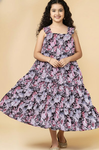 SELVIFAB Girls Maxi/Full Length Casual Dress