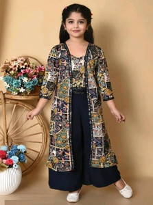 Riswa Girls Calf Length Party Dress