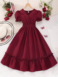Miss & Chief Girls Maxi/Full Length Casual Dress