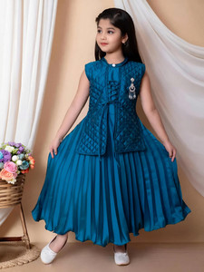 SM NOOR DRESSES Indi Girls Calf Length Casual Dress