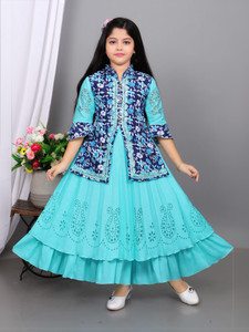 Mdmongaldresses Girls Maxi/Full Length Party Dress
