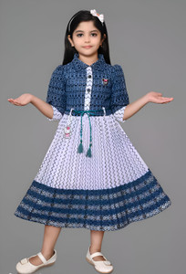 BISAL Indi Girls Calf Length Casual Dress