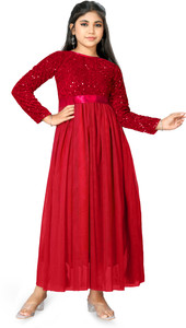 Texaso Premium Girls Maxi/Full Length Festive/Wedding Dress