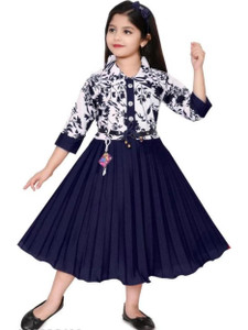 R KAY FASHIONS Girls Below Knee Festive/Wedding Dress