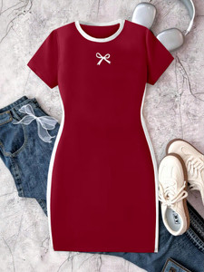 CoupleHub Girls Above Knee Casual Dress