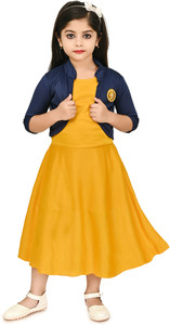 CHANDRIKA LIFESTYLE Girls Calf Length Party Dress