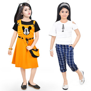 NAIVETY Indi Girls Below Knee Party Dress