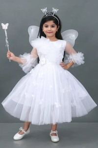 FairyFlair Baby Girls Calf Length Festive/Wedding Dress