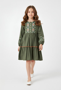 Bella Moda Girls Midi/Knee Length Casual Dress
