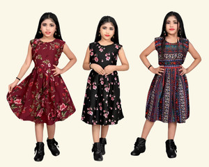 wwo Indi Girls Midi/Knee Length Casual Dress