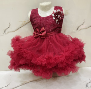 New Ekta Dresses Baby Girls Midi/Knee Length Party Dress