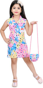 Zenat Baby Girls Midi/Knee Length Casual Dress