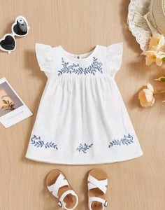 Elegant Attire Baby Girls Below Knee Casual Dress