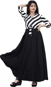 justmybrand Girls Maxi/Full Length Casual Dress