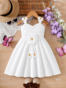 Satjal Fab Indi Girls Midi/Knee Length Party Dress