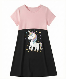 DRUZZEE Indi Girls Below Knee Casual Dress
