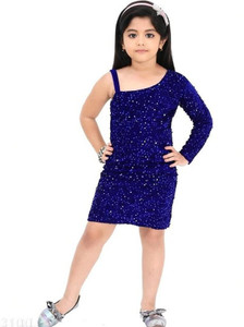 RRFASHION Girls Above Knee Casual Dress