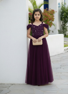 MD Enterprise Girls Maxi/Full Length Festive/Wedding Dress