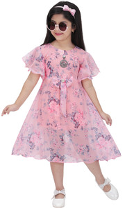 STYLED FASHION Girls Midi/Knee Length Casual Dress