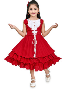 Z NEW KOLPONA FASHION Indi Girls Midi/Knee Length Festive/Wedding Dress
