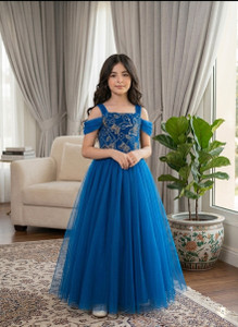 Texaso Premium Girls Maxi/Full Length Festive/Wedding Dress