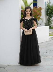 MD Enterprise Girls Maxi/Full Length Festive/Wedding Dress