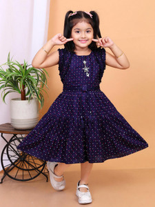 Bongprince Girls Below Knee Casual Dress
