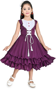 Z NEW KOLPONA FASHION Indi Girls Midi/Knee Length Festive/Wedding Dress