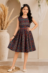 WWM Indi Girls Below Knee Casual Dress