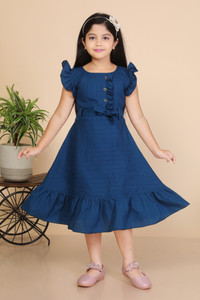 AON FASHION Girls Below Knee Casual Dress