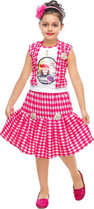 FTC FASHIONS Girls Midi/Knee Length Casual Dress
