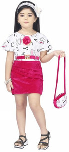 KidsCute Girls Midi/Knee Length Party Dress