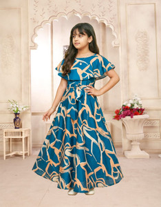 Aarya Designer Girls Maxi/Full Length Party Dress