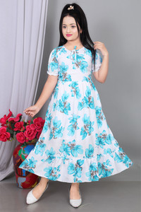 SHREESHYAMDARBAR Indi Girls Midi/Knee Length Casual Dress