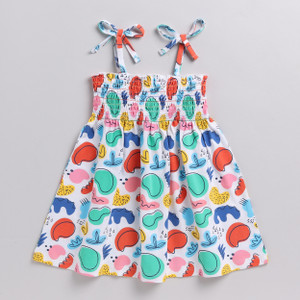 Snuggly Monkey Baby Girls Above Knee Casual Dress