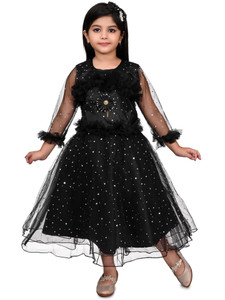 Zenat Girls Below Knee Party Dress