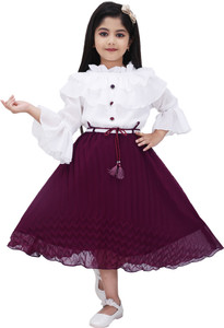 BISAL Indi Girls Calf Length Festive/Wedding Dress