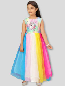 VIVEKGARMENT Girls Maxi/Full Length Festive/Wedding Dress
