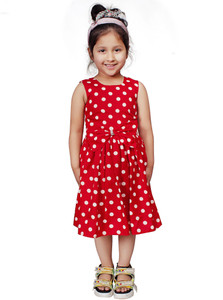 Alisha Moda Indi Girls Calf Length Casual Dress