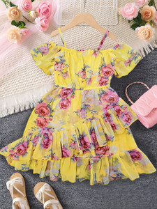 Miss & Chief Baby Girls Midi/Knee Length Party Dress