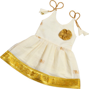 sathiyas Indi Baby Girls Midi/Knee Length Festive/Wedding Dress