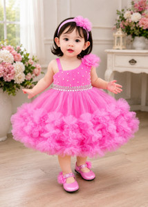 SMR LASKAR GARMENTS Girls Midi/Knee Length Party Dress