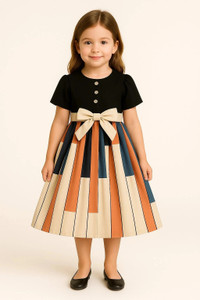 MAYRAFASHION Girls Midi/Knee Length Casual Dress