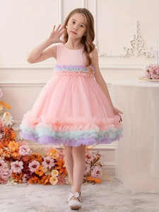 Gen Alfa Girls Midi/Knee Length Party Dress