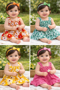 znglobal Baby Girls Above Knee Casual Dress