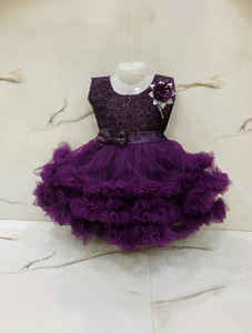 New Ekta Dresses Baby Girls Midi/Knee Length Party Dress