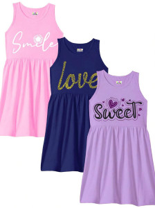 Kuchipoo Girls Midi/Knee Length Casual Dress