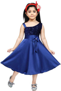 Nivara Indi Girls Below Knee Party Dress
