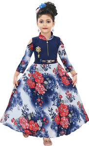 Chandrika Girls Maxi/Full Length Casual Dress